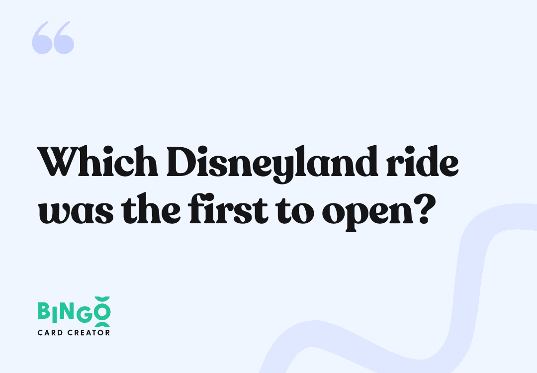 Which Disneyland ride was the first to open? - King Arthur Carrousel