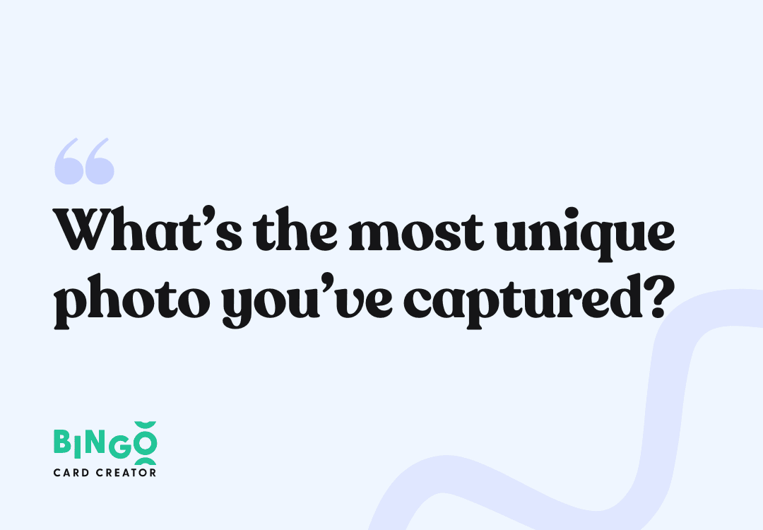 unique photo captured